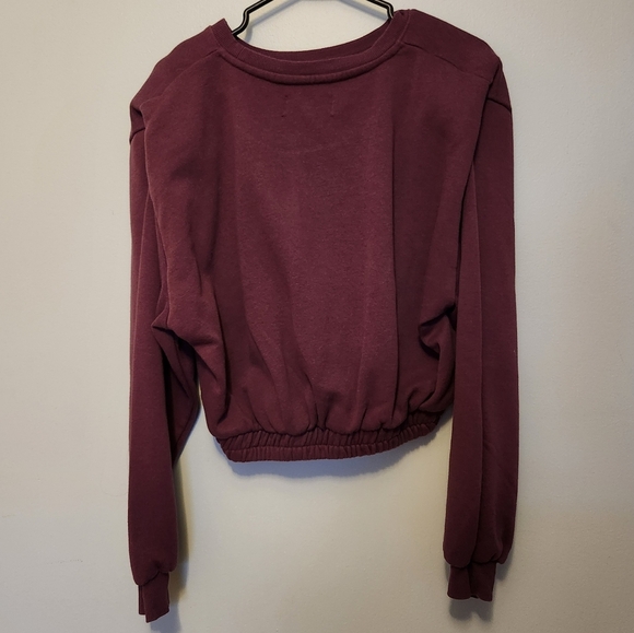 Size L, Kendall+Kylie Crop Top, Burgundy - Picture 2 of 4